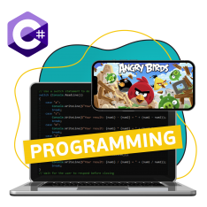 Программирование на C#. Удивительный мир 2D-игр - КИБЕРшкола программирования для детей, компьютерные курсы для школьников, начинающих и подростков - KIBERone г. Тольятти