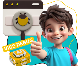 Тестирование & Vibe Debug. Охотники за багами - КИБЕРшкола программирования для детей, компьютерные курсы для школьников, начинающих и подростков - KIBERone г. Тольятти